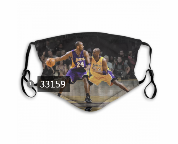 2021 NBA Los Angeles Lakers #24 kobe bryant 33159 Dust mask with filter->nba dust mask->Sports Accessory